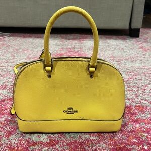 yellow coach purse